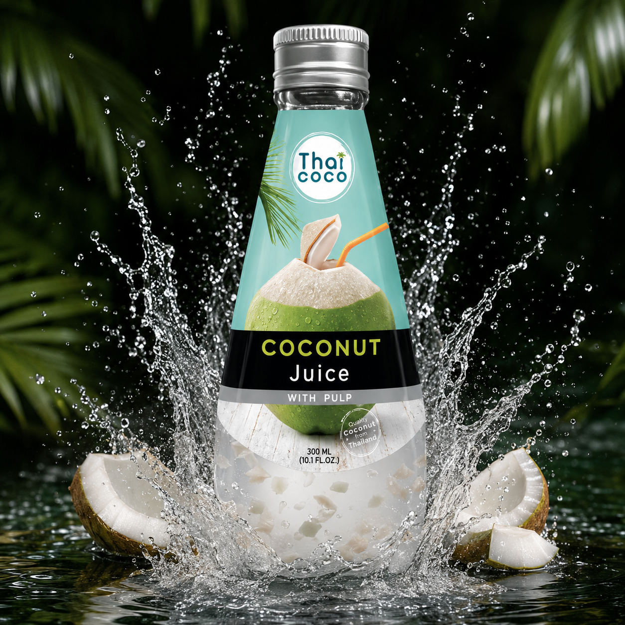 Thai Coco - Coconut Juice with Real Pulp (taste of Thailand)